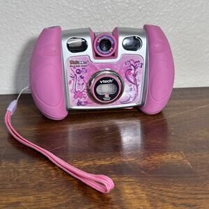 VTech Kidizoom Digital Camera Tested Working Pink 2 Megapixels 4x Zoom